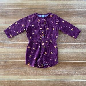 NWOT Old Navy burgundy long sleeve shorts romper